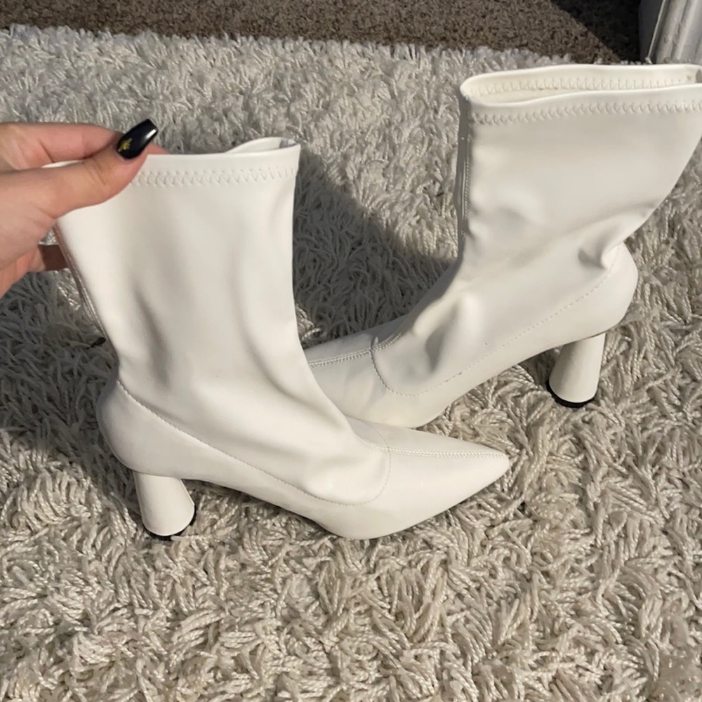 White booties